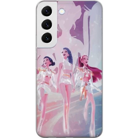 Yhteensopiva Puhelinkuori Samsung Galaxy S22 5G K-Pop Demon Hunters hopeinen kolmikko idol anime kpop futuristinen lavastussuunnittelu