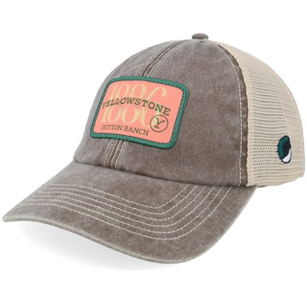 Yellowstone - Cinza trucker Boné - 1886 Washed Grey Trucker @ Hatstore