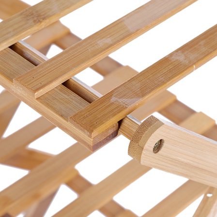 Foldbar trehagehylle med flere hyller for balkong, hage, blomsterpotter (5 hyller)