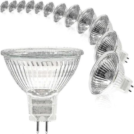 Mr16 Spottivalo, 12 V 35 W Lampa, Gu5.3 Lampa Himmennettävä, 2-nastaiset halogeenilamput Lämmin valkoinen 2700k, 12 kpl (mr16-35w-12p) Boris_Surp