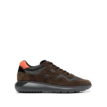 Hogan, Interactive low-top sneakers Groen, Heren, Maat:40 EU