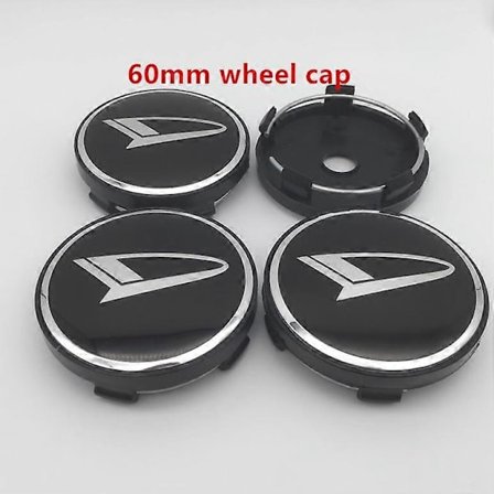 4 stk 56mm 60mm Daihatsu Bil Hjulsentrumskåpe Navkapsel Merke Emblem Klistremerke For Pico Materia Rocky Kopen Copen Esse Terios