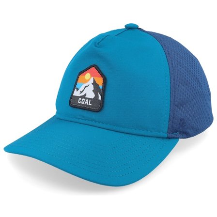 Coal - Bleu trucker Casquette - One Peak Teal Trucker @ Hatstore