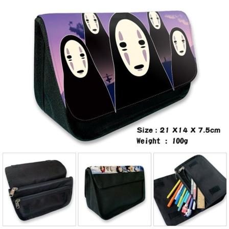 Anime Spirited Away Blyantsak No Face Man Penneboks Stasjonær Lommebok 21x14x7.5