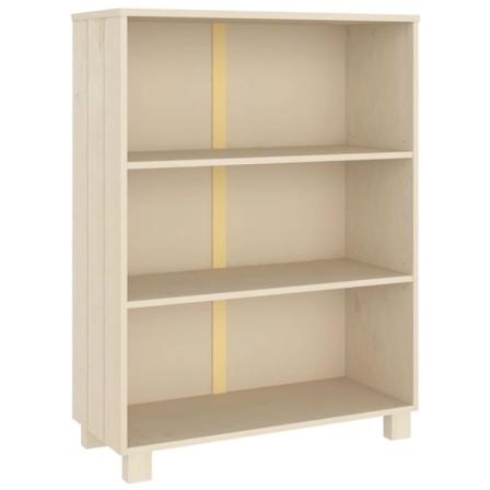 Vidaxl Bokhylla Honungsbrun 85x35x112 Cm Massiv Furu Brun