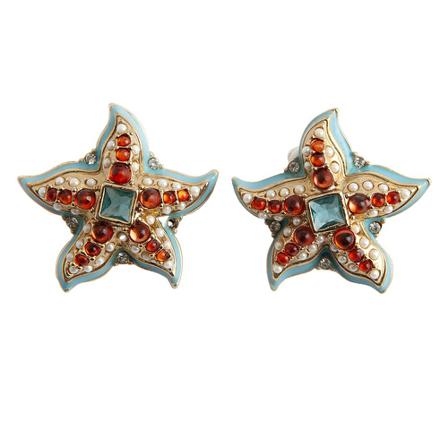 Kenneth Jay Lane Pre-owned, Pre-owned Earrings Geel, Dames, Maat:ONE Size