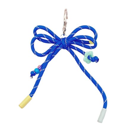 Multifunktionell nyckelring i nylon med eleganta designer, modeaccessoar för nycklar, telefoner och ryggsäcksdekoration, mörkbrun