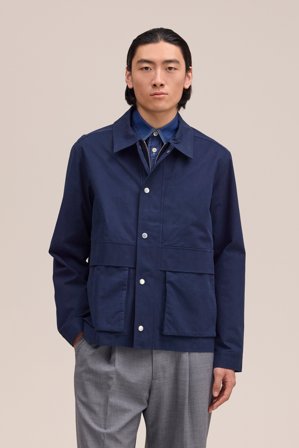 NN.07 Paulo Jacket Jacket Male Blue Organic Cotton
