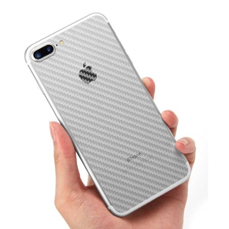 iPhone 8 Plus Skyddsfilm för Baksida Kolfiber Vinyl Skin