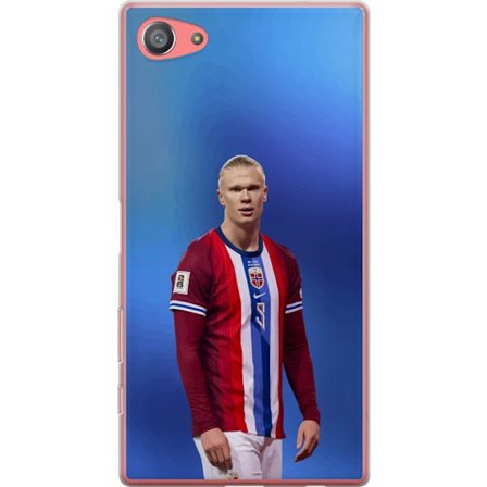 Kompatibelt Mobildeksel til Sony Xperia Z5 Compact Erling Haaland Manchester City Norge fotball angriper toppspiller utrolig målproduksjon kraftig ras