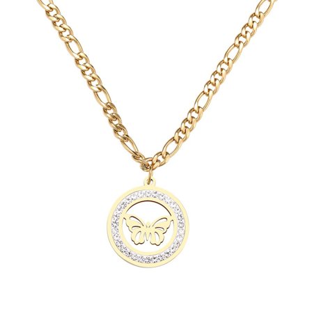 Rostfritt stål HALSBAND GULD, SILVER