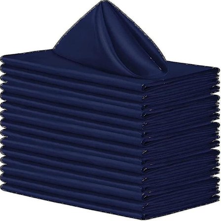 12 stk Stoffservietter, Tum Satin Bordsservietter, Gjenbrukbare Stoffservietter for Bryllup 50*50cm