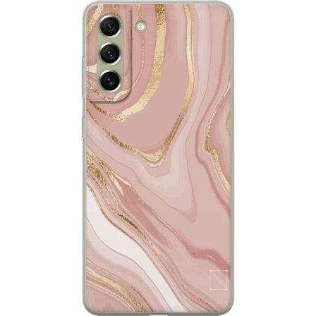 Kompatibel Mobilcover til Samsung Galaxy S21 FE 5G Marmor Lyserød