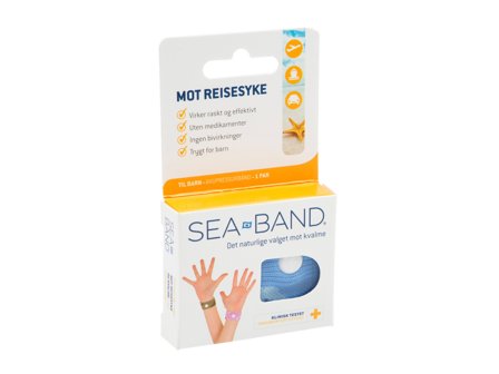 Sea Band Akupressurarmbånd barn, Assorterte farger, 1 par