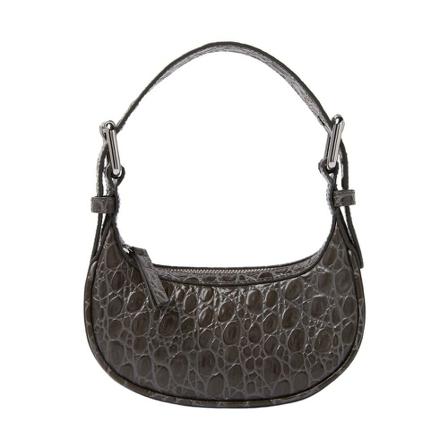 By Far, Soho Mini Shoulder Bag Bruin, Dames, Maat:ONE Size,leer