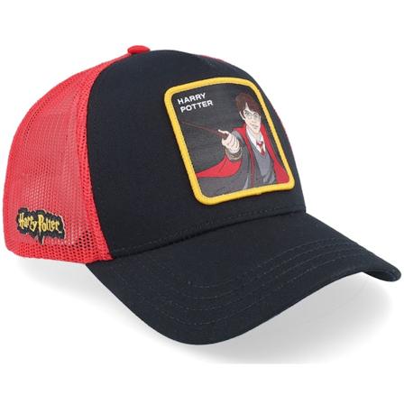 Capslab - Noir trucker Casquette - Harry Potter Red/Black A-Frame Trucker @ Hatstore