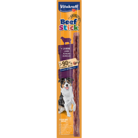 Vitakraft - Beef-Stick Salami Lam 50 x 12 g - Hund - Hundegodbiter & tyggebein - Myke tyggestrips - ZOO.no