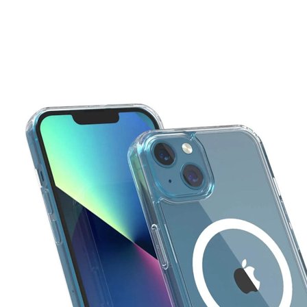 iPhone 13 Skal - MagSafe Stöttåligt Rvelon Transparent