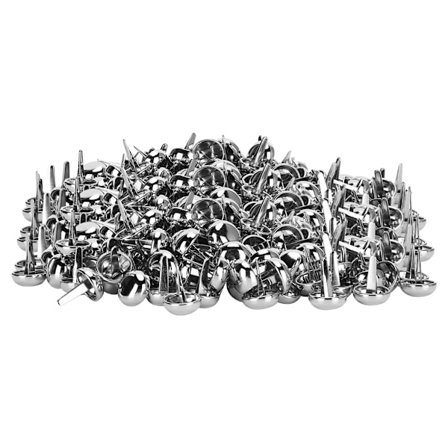 200 stk. 1,5 cm Bunnnagler 2-fots soppformede naglehoder for lær DIY Håndveske