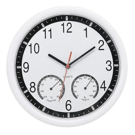 Kivikello Hiljainen seinäkello Tarkka lämpömittari Kosteus Sisätiloissa