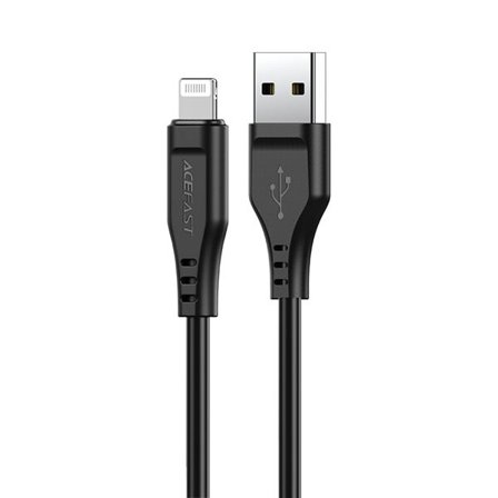 Acefast kabel MFI USB - Lightning 1,2m, 2,4A svart (C3-02 svart)