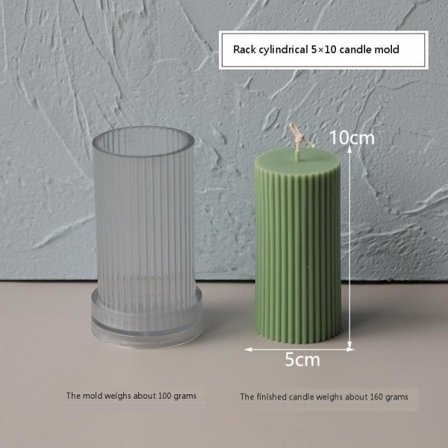 Ljusformar Ljus Stearinljus DIY Gjutformar i Silikonform YKE55010 Stativ Cylindrisk 5x10