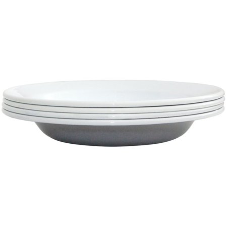 Kockums jernverk Dyp tallerken 22 cm. 4 stk. Grå