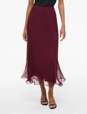 Vila Vicalla Ankle Skirt - Noos - Burgundy - 38