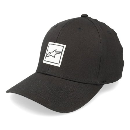 Alpinestars - Schwarz flexfit Cap - Meddle Hat Black Flexfit @ Hatstore