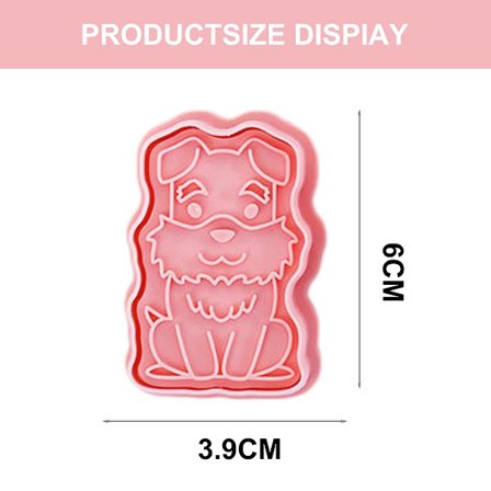 Hvalpeform Sæt - 8 Dele - Hvalpetryk Cookieforme Velegnet Til Kager Børnefødselsdagsfester