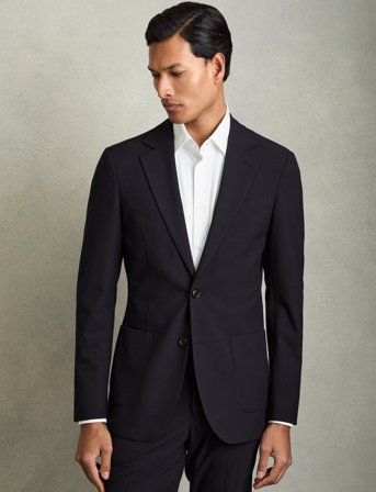 Reiss Found Blazer - Navy - 44
