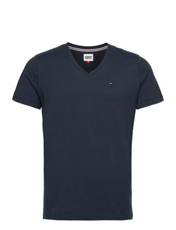 Tjm Original Jersey V Neck Tee T-shirt Blå Tommy Jeans