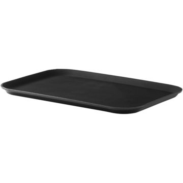 SERV.BRETT REKTANGULÆR SORT