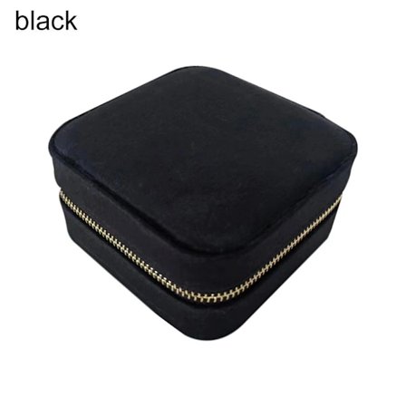 Flanell Smyckeskrin Förvaringslåda SVART svart