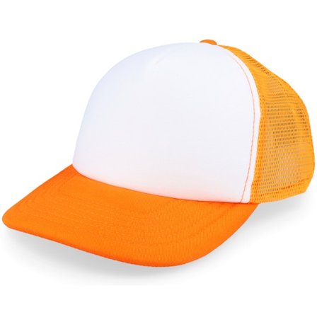 Beechfield - Naranja trucker Gorra - Kids Orange/White Vintage Foam Trucker @ Hatstore