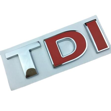 Sopii Volkswagenin muokattuihin metalliautotarroihin, TDI-auton logo, sivulogo, takalogo, keskiverkon logo, urheilusiirtymälogo (3 tyyliä)
