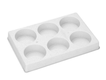 PLAYBOX Palett för 44 mm färgblock 6/fp - Lyreco - Skola och förskola - Målarfärg och tillbehör - Paletter