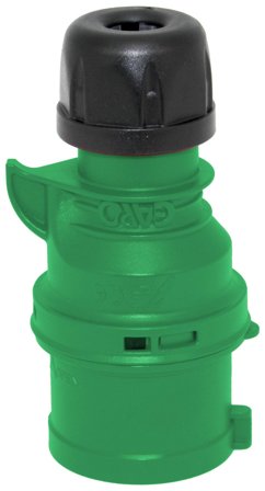 Garo P 416-2 S Pistotulppa IP44, 5-napainen, 16A Vihreä, 2 h, Liitäntätulpat & kaapelit