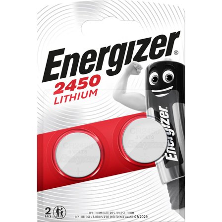 ENERGIZER Batteri Lithium CR2450 2/fp - Lyreco - Kontorsmaskiner - Batterier - Knappcellsbatterier