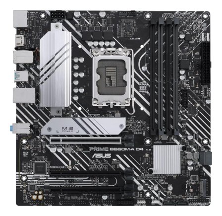 ASUS PRIME B660M-A D4-CSM - hovedkort - mikro ATX - LGA1700-sokkel - B660