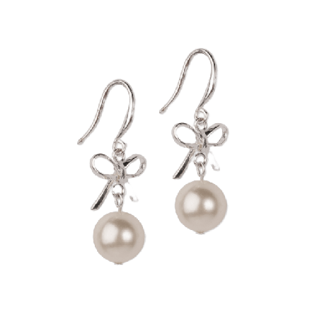 pfgSTOCKHOLM Ellie Bow Örhänge Örhängen Unisex Silver ONESIZE