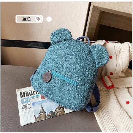 Personlig broderi Björn Broderade Bärbara Barn Resor Shopping Ryggsäck Toddler Teddy Ryggsäck Blue