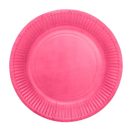 Pahvilautaset Kirkas Pinkki 18cm 20 kpl