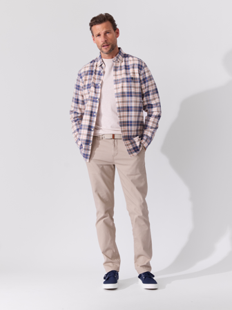 MATCH - Christopher skjorte - Redford - Str. XXXL - Herre - Skjorter - Blå - 100% bomull