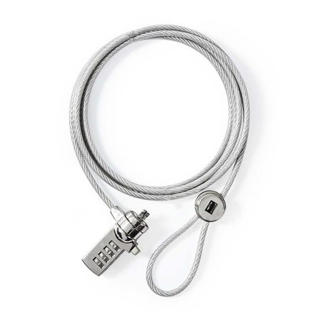 Nedis wirelås til bærbar PC med kodelås