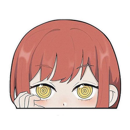 Cartoon Chainsaw Anime Bildekaler Bilfönster Dörr Reflekterande Dekal Dekoration