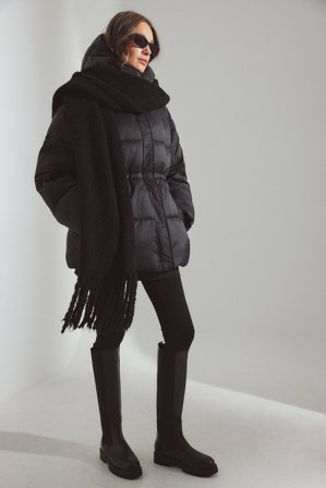 Premium Selection Kniehohe elastische Lederstiefel - Stiefel - Schwarz - EU 36