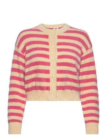 Cat Cardigan Jenny Stripe Marz Strikkegenser Cardigan Rosa LEVI ́S Women*Betinget Tilbud