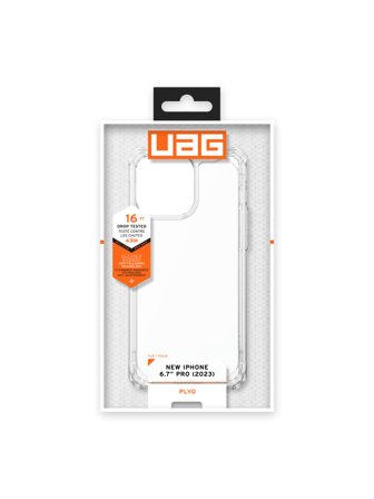 UAG Rugged Case for Apple iPhone 15 Pro Max [6.7-inch] - Plyo Ice - baksidedeksel for mobiltelefon