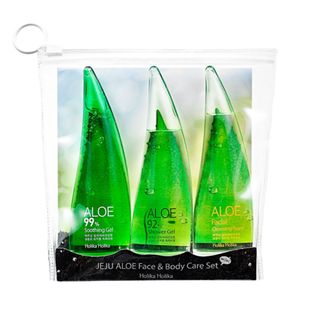 Holika Jeju Aloe Face And Bodycare Set Presentaskar & Dam 165 ML